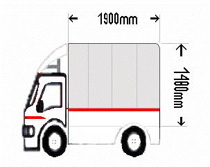 赤帽車両のサイズ